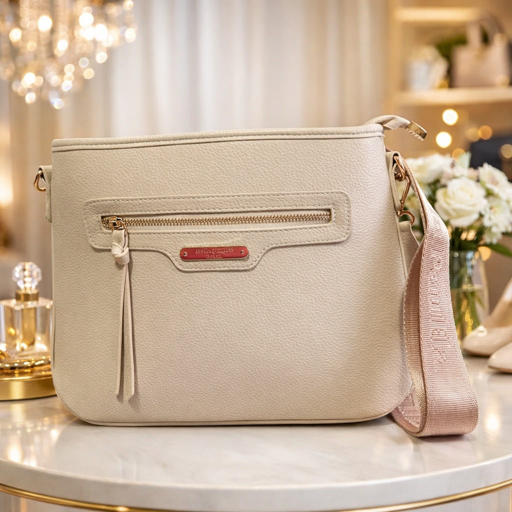 Bolsa Crossbody Chic Ivory