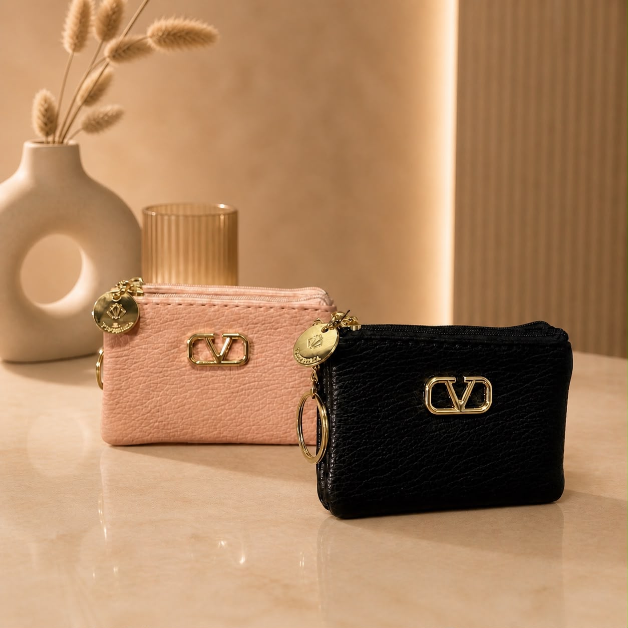 Porta-Cartão Duo Gold Valentino