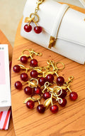 Chaveiro Cerejas Gold Luxe
