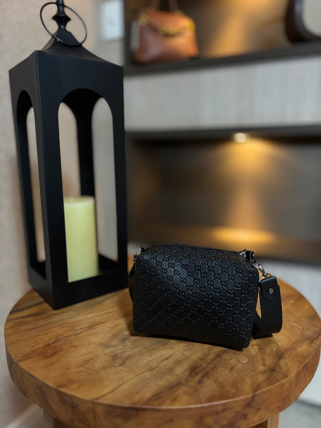 Bolsa Messenger GG Supreme Preta