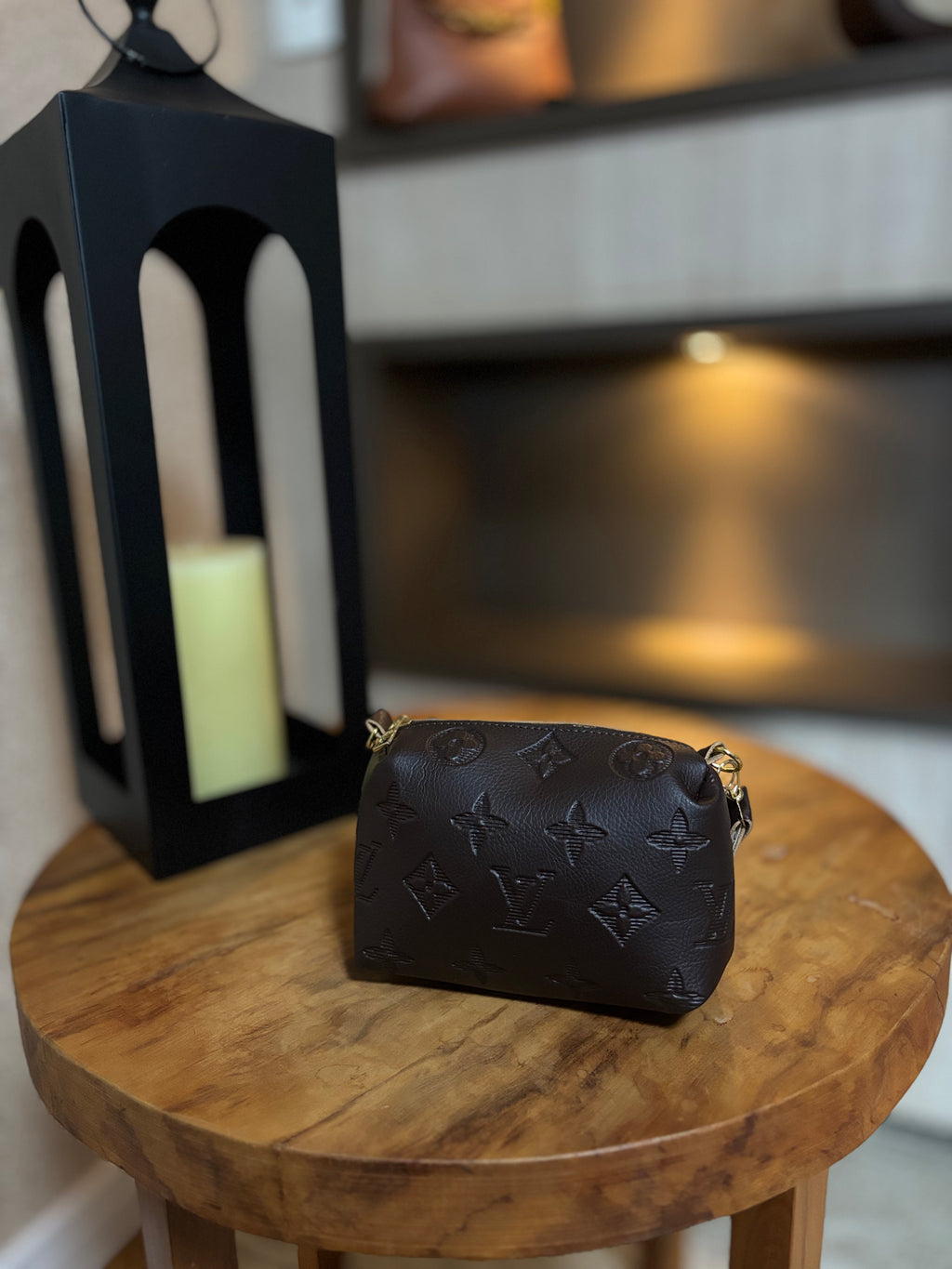 Bolsa Louis Vuitton Coussin Preta Monograma Empreinte