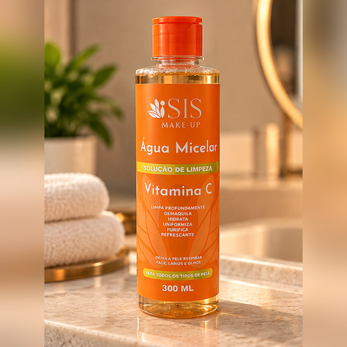 Água Micelar Vitamina C ISIS Make-Up 300ml - foto profissional 1