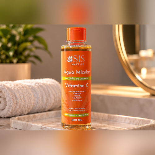 Água Micelar Vitamina C ISIS Make-Up 300ml - foto profissional 2