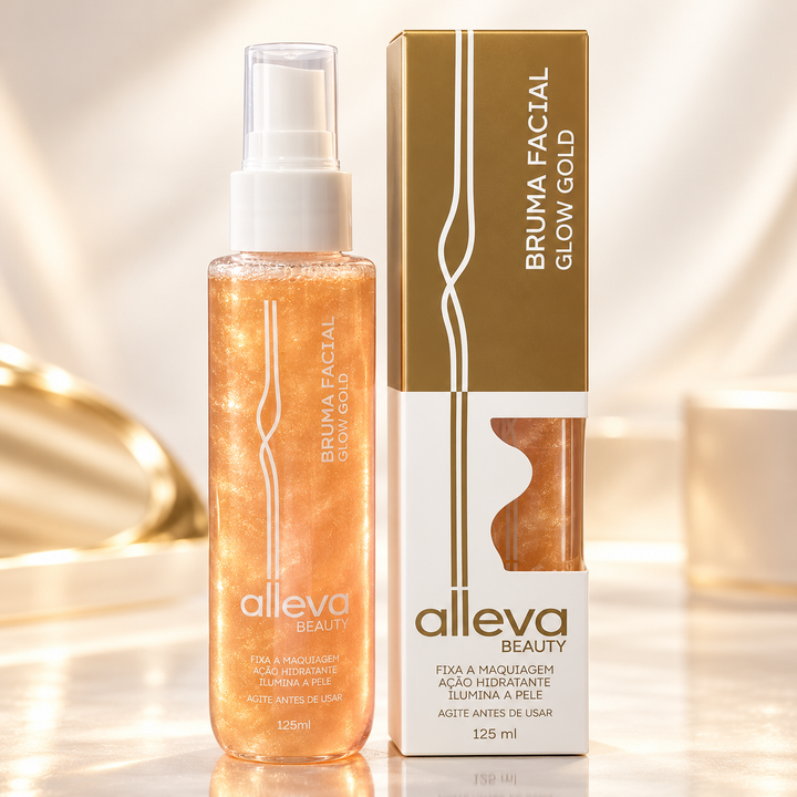 Bruma Facial Glow Gold Alleva Beauty 125ml
