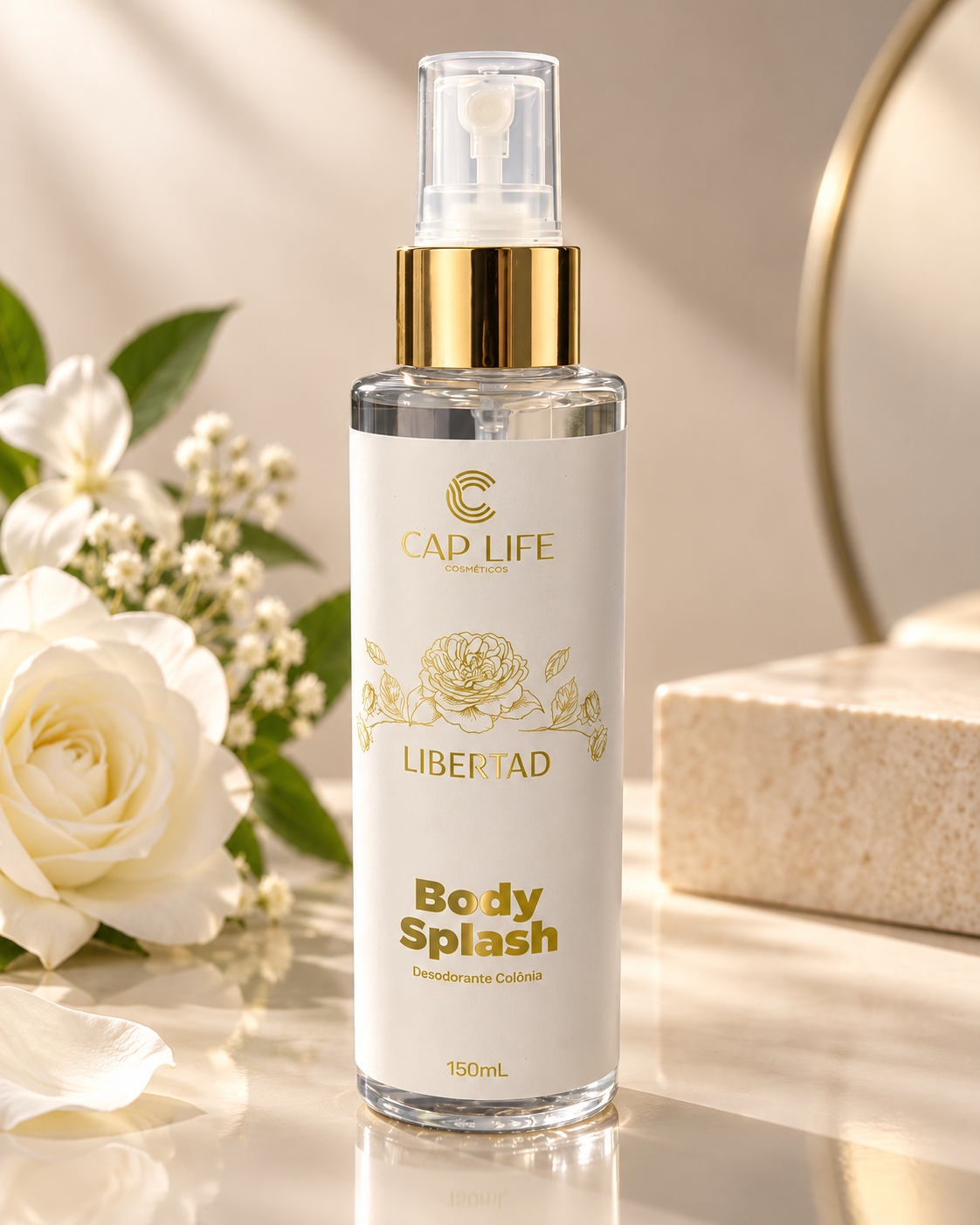 Body Splash Libertad Cap Life Cosméticos 150ml
