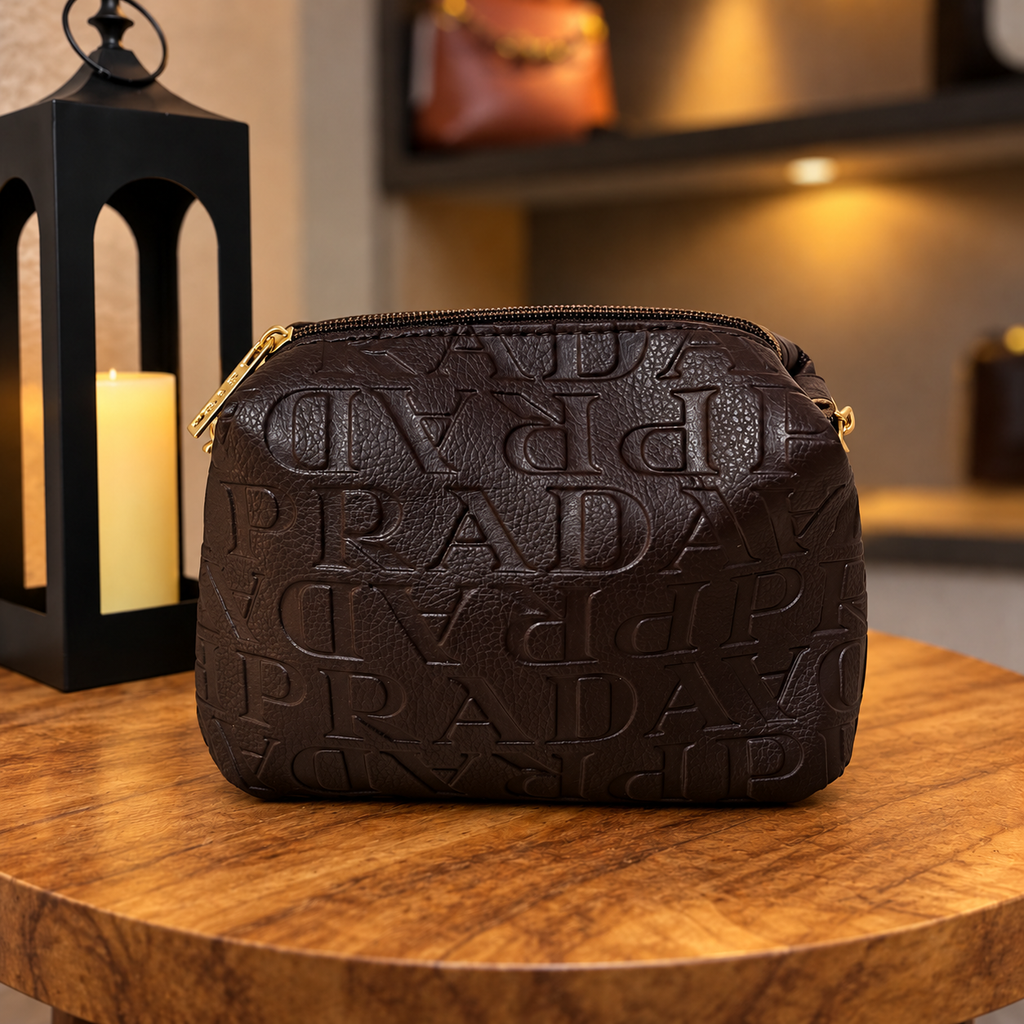 Bolsa mini marrom - vista traseira