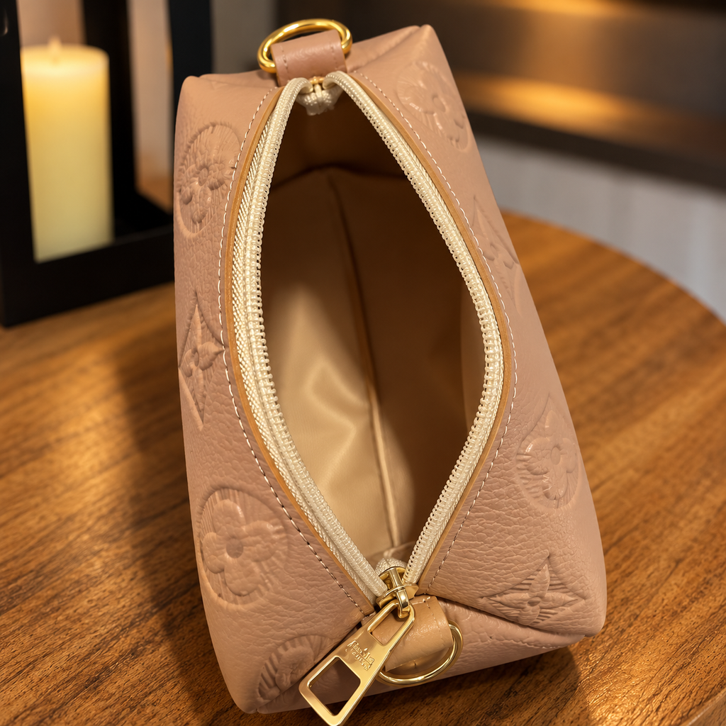 Interior da bolsa mini nude