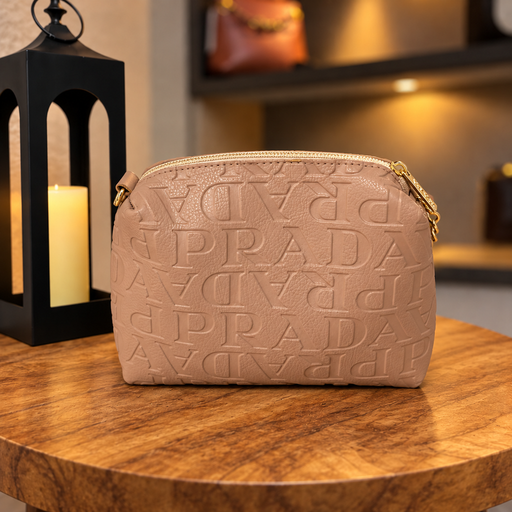 Bolsa mini nude - vista traseira