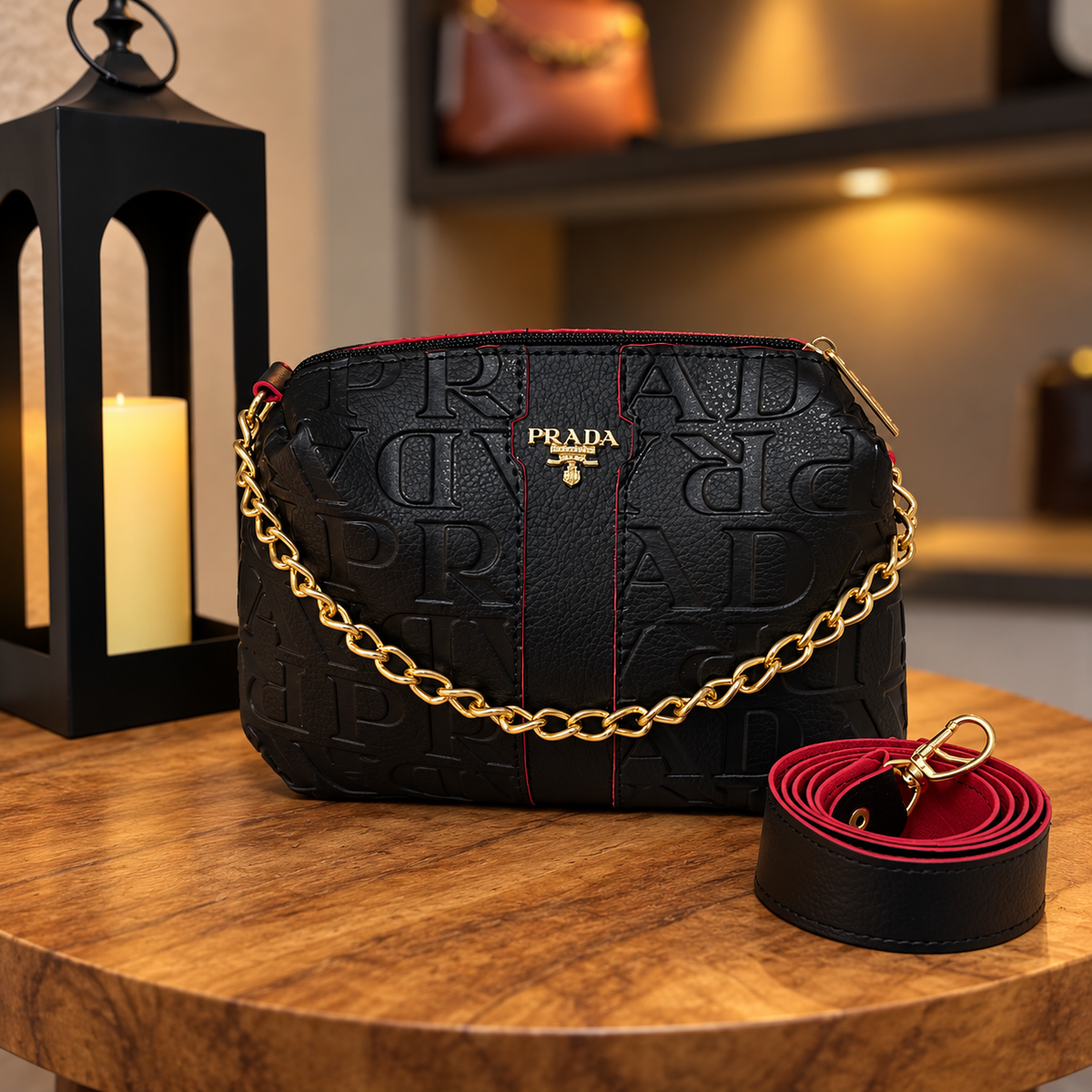 Bolsa mini preta - vista frontal