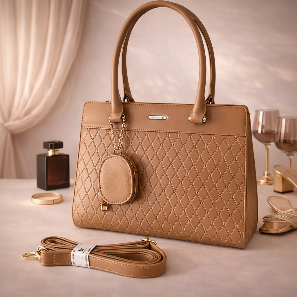 Bolsa Tote Luxe Caramelo