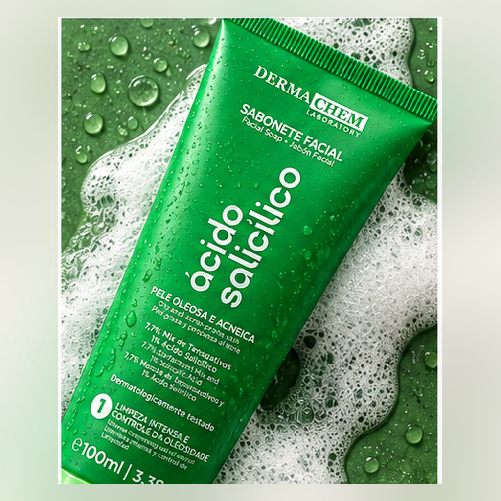 Sabonete Facial Ácido Salicílico Dermachem 100ml - imagem profissional 3