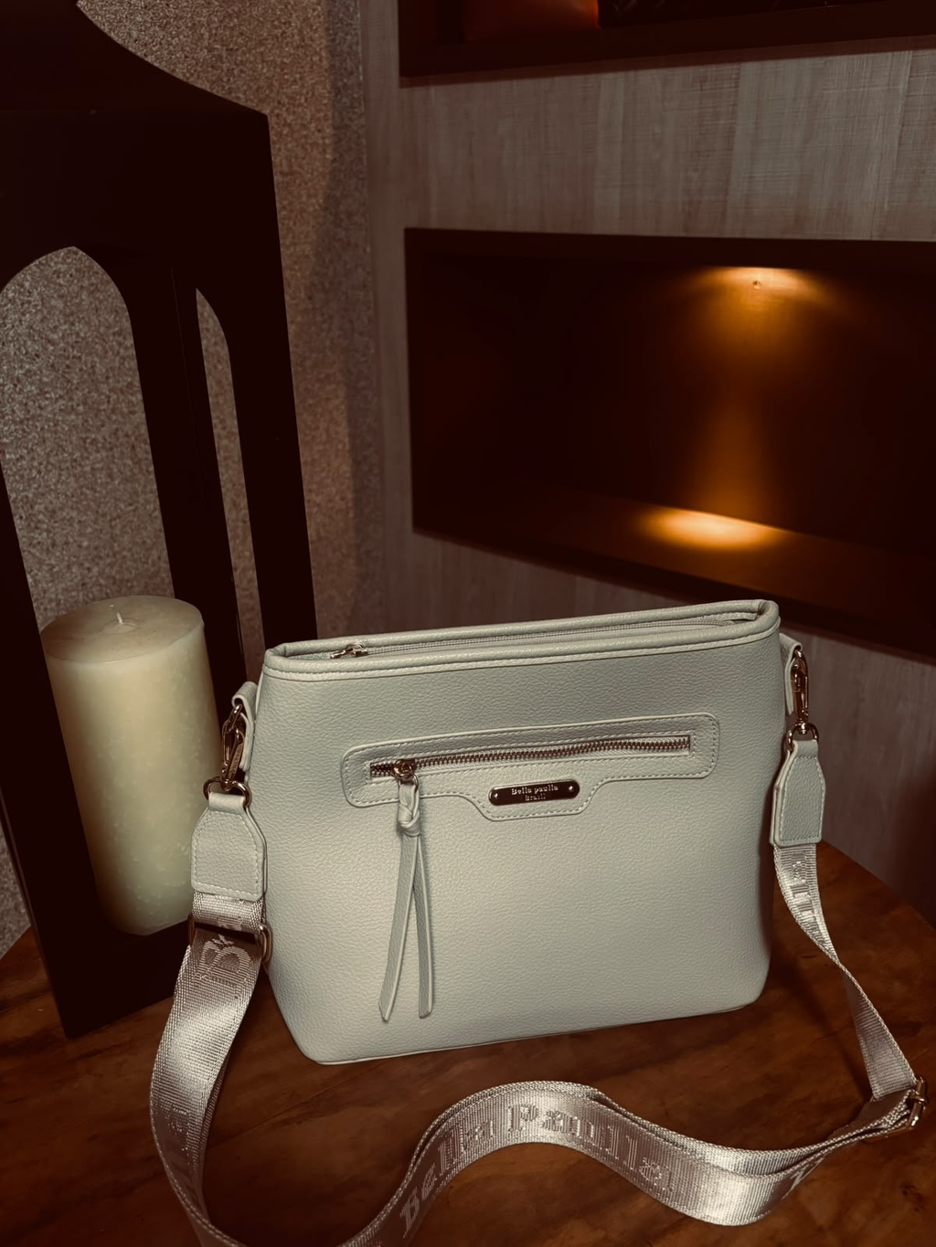 Bolsa Crossbody Chic Ivory