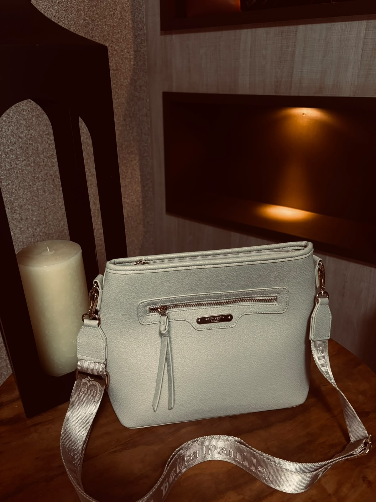 Bolsa Crossbody Chic Ivory