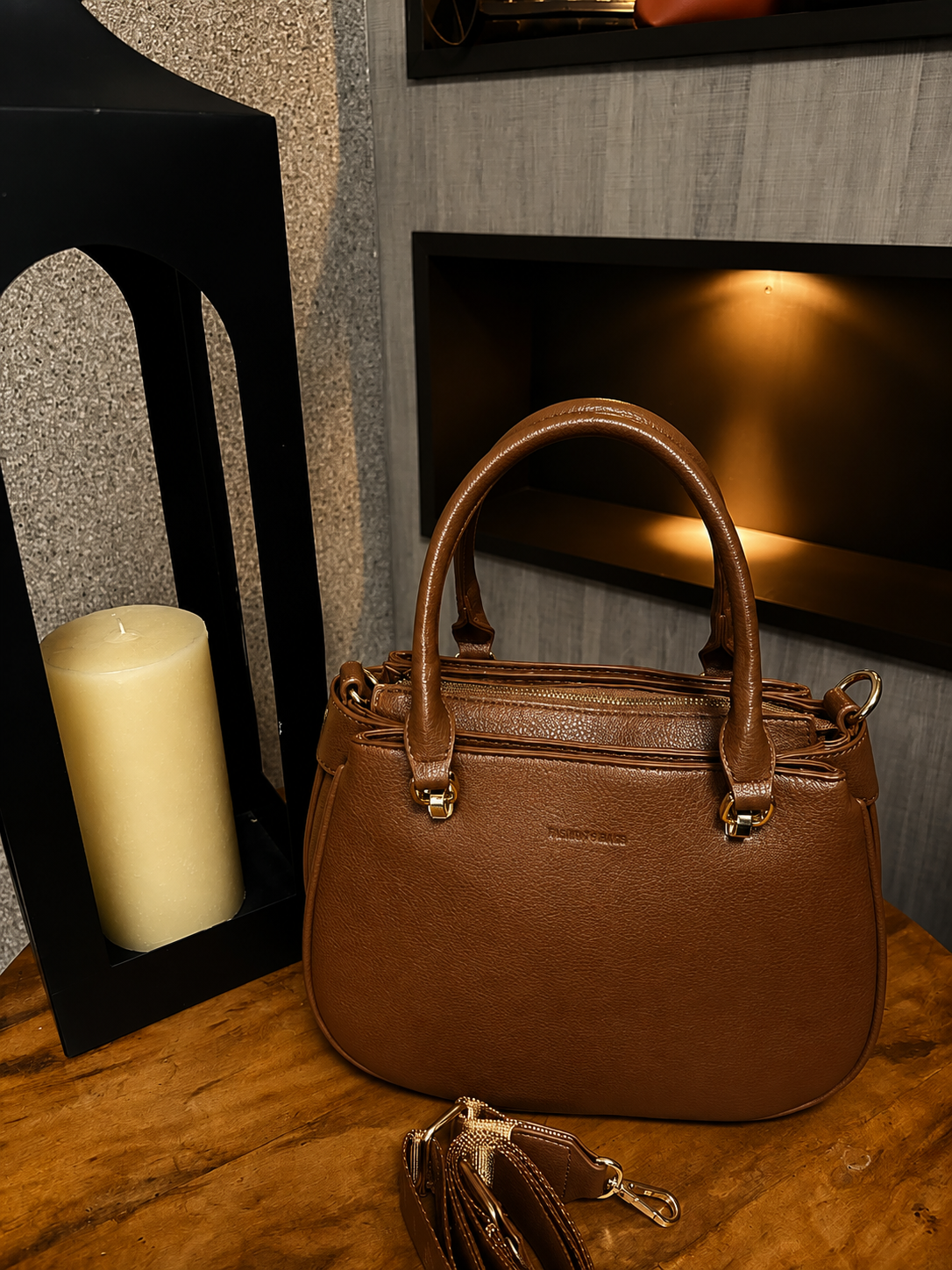 Bolsa Caramel Gold Prestige