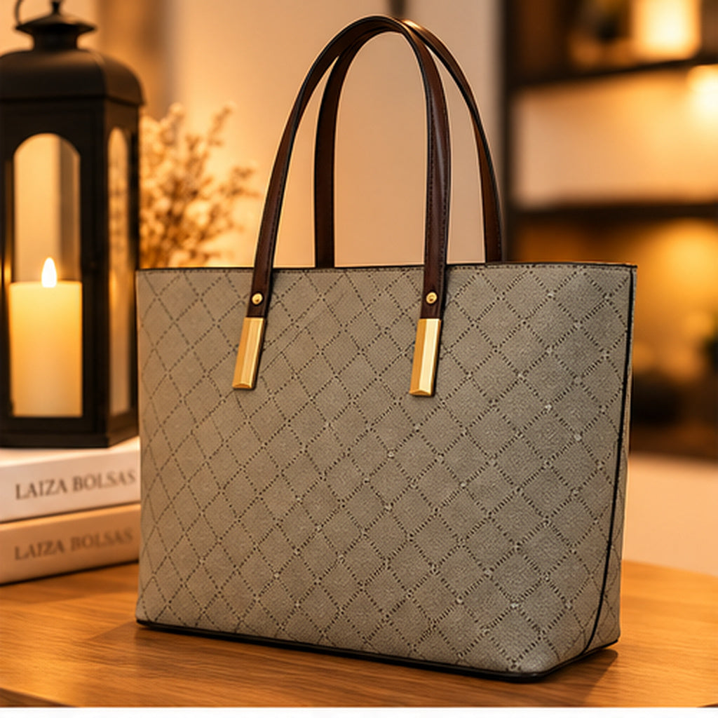 Bolsa Tote Elegance Diamond - ângulo