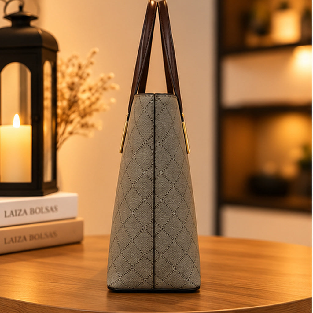 Bolsa Tote Elegance Diamond - lateral