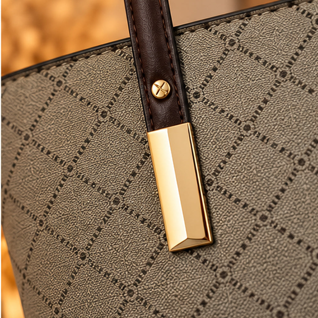 Bolsa Tote Elegance Diamond - detalhes da estampa