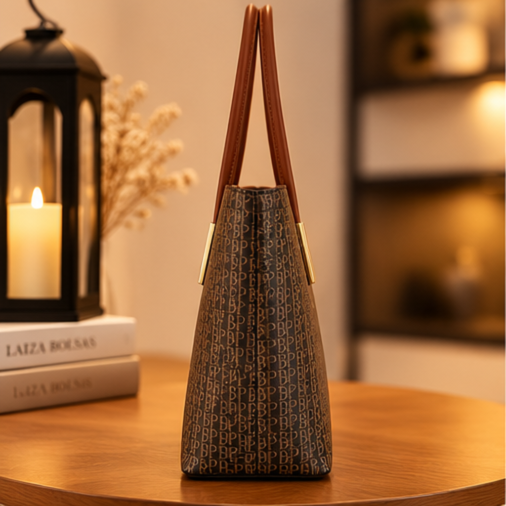 Bolsa Tote Monograma BP, lateral