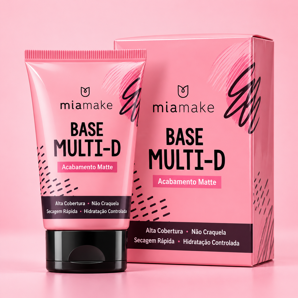 Base Multi-D Matte Mia Make — imagem profissional 4, com caixa, representação digital ilustrativa