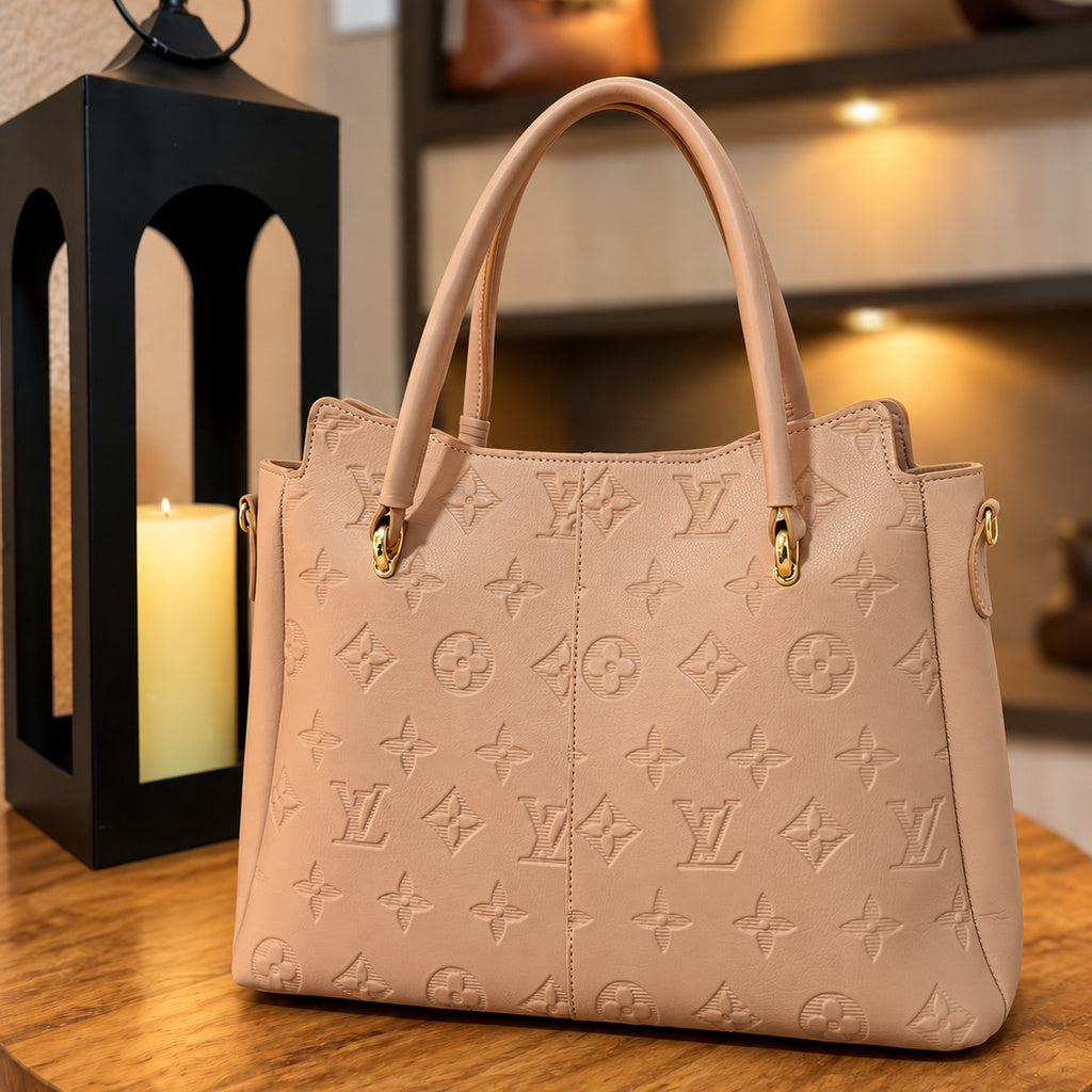 Bolsa tote nude, vista frontal
