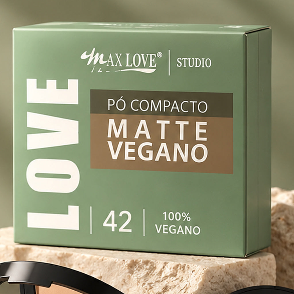Pó Compacto Matte Vegano Max Love - nova apresentação profissional ilustrativa 3