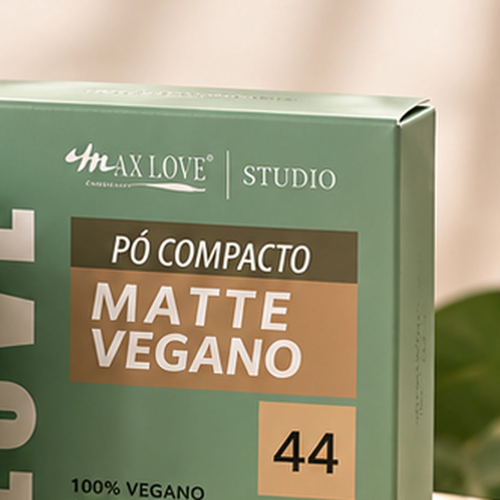 Pó Compacto Matte Vegano Max Love - nova apresentação profissional ilustrativa 4