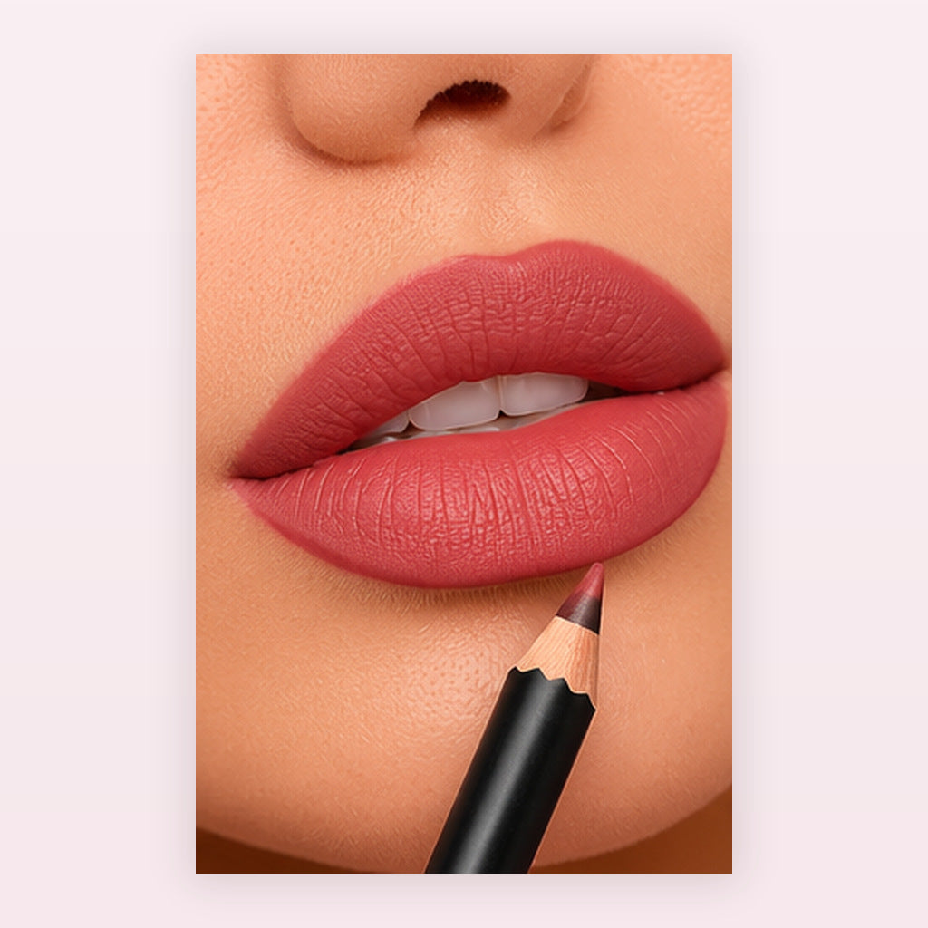 Lápis Contorno para Lábios Multiuso Pink21 Cosmetics - foto profissional 3, composição ilustrativa