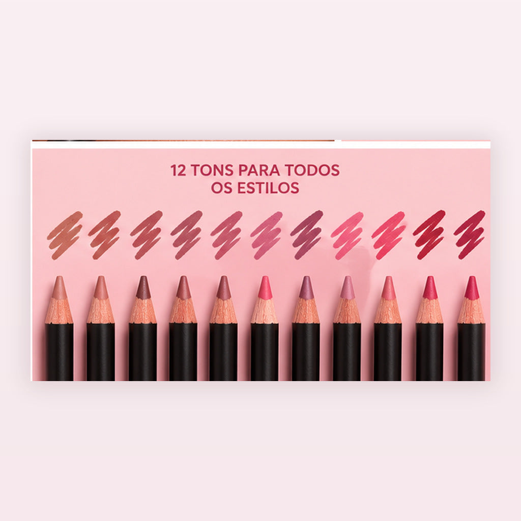 Lápis Contorno para Lábios Multiuso Pink21 Cosmetics - foto profissional 4, composição ilustrativa