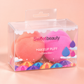 Kit de 2 Esponjas Sweetbeauty Makeup Puff, coral e rosa, imagem de estúdio 1 - composição digital ilustrativa